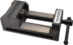 Palmgren - 4-1/2" Jaw Opening Capacity x 1-1/2" Throat Depth, Horizontal Drill Press Vise - 4" Wide Jaw, Stationary Base, Standard Speed, 7-5/16" OAL x 2-3/4" Overall Height - A1 Tooling