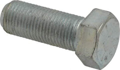 Made in USA - 9/16-18 UNF, 1-1/2" Length Under Head Hex Head Cap Screw - Fully Threaded, Grade 5 Steel, Zinc-Plated Finish, 13/16" Hex - A1 Tooling