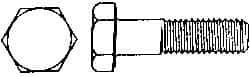 Value Collection - 1/2-13 UNC, 2-1/4" Length Under Head Hex Head Cap Screw - Fully Threaded, Grade 316 Stainless Steel, Uncoated, 3/4" Hex - A1 Tooling