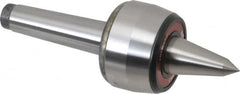 Rohm - MT3 Taper Shank, 2.362" Head Diam 882 Lb Capacity Live Center - 5,000 Max RPM, 1.661" Head Length, 63/64" Point Diam, 1.85" Point Len, 880 Lb Max Workpc, 6.949" OAL, Long Point - A1 Tooling