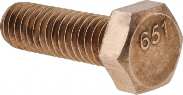 Hex Head Cap Screw: 3/8-16 x 2-1/4″, Grade 8, Uncoated Fully Threaded