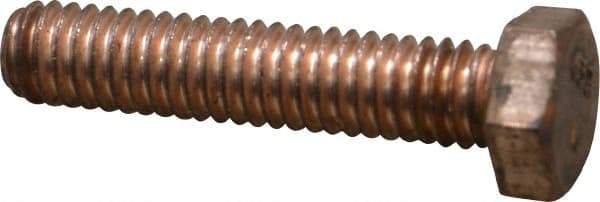 Value Collection - 5/16-18 UNC, 1-1/2" Length Under Head Hex Head Cap Screw - Silicon Bronze, 1/2" Hex - A1 Tooling