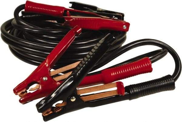 Associated Equipment - 20 Ft. Long, 500 Amperage Rating, Heavy Duty Booster Cable - Black & Red, 4 AWG Wire Guage - A1 Tooling