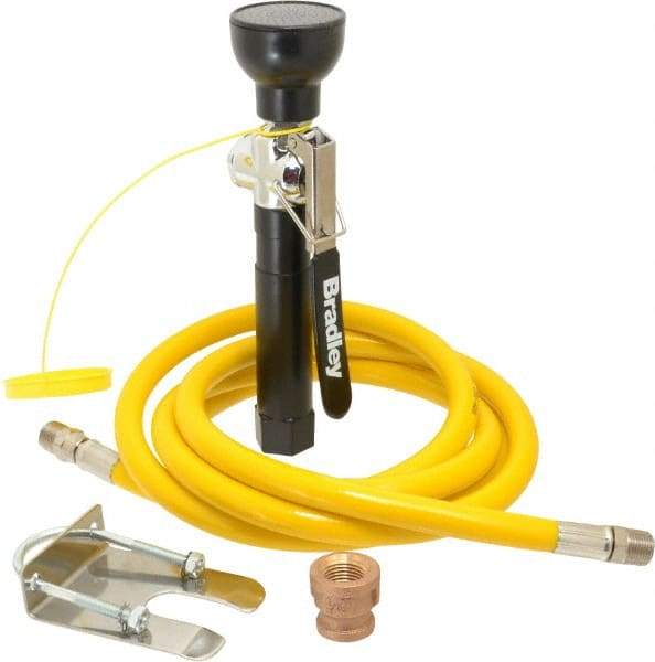 Bradley - Plumbed Drench Hoses Mount: Wall Style: Single Spray Head - A1 Tooling