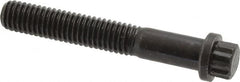 Value Collection - 3/8-16 UNC, 2-1/2" Length Under Head, 12 Point Drive Flange Bolt - 1" Thread Length, 170M PSI Alloy Steel, Smooth Flange, Uncoated - A1 Tooling