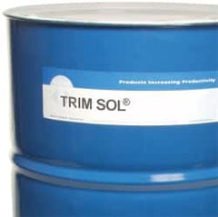 Master Fluid Solutions - Trim SOL LC sf, 54 Gal Drum Cutting & Grinding Fluid - Water Soluble, For Cutting, Grinding - A1 Tooling