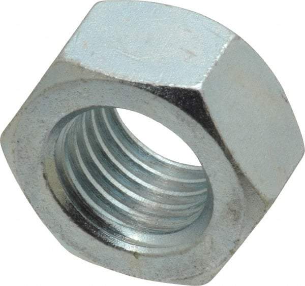 Value Collection - 1-8 UNC Grade C Hex Lock Nut with Distorted Thread - 1-1/2" Width Across Flats, 7/8" High, Cadmium Clear-Plated Finish - A1 Tooling