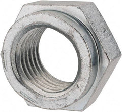 Value Collection - 1-3/8 - 6 UNC Grade C Hex Lock Nut with Distorted Thread - 2-1/16" Width Across Flats, 1-13/64" High, Cadmium Clear-Plated Finish - A1 Tooling