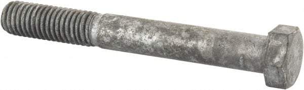 Value Collection - 1/2-13 Thread, 4" Length Under Head, Steel Hex Head Bolt - Hot Dipped Galvanized Coated, 3/4" Hex, UNC Thread, ANSI/ASME B18.2.2 & ASME B18.2.1, Grade 2 - A1 Tooling