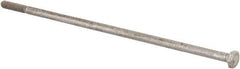 Value Collection - 1/4-20 Thread, 8" Length Under Head, Steel Hex Head Bolt - Uncoated, UNC Thread, ASTM A307, Grade 2 - A1 Tooling