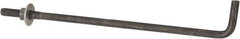 Value Collection - 3/8-16, 10" OAL Bent Anchor Bolt - Grade 2 Steel - A1 Tooling