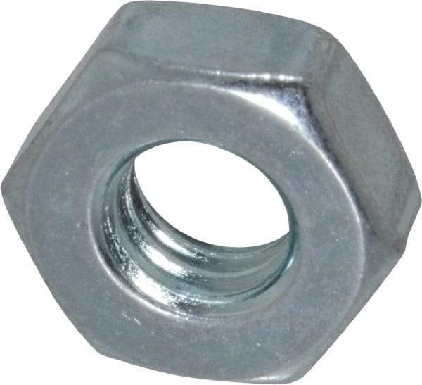 Value Collection - 5/16-18 UNC Steel Right Hand Machine Screw Hex Nut - 9/16" Across Flats, 7/32" High, Zinc Clear Finish - A1 Tooling