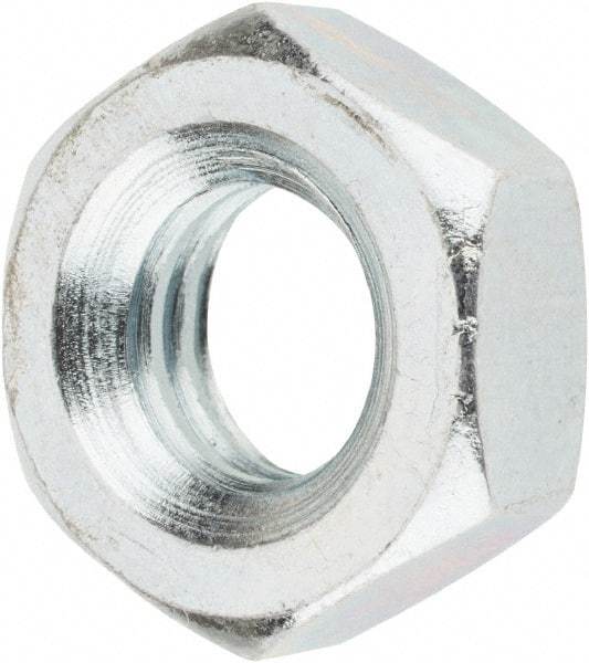 Value Collection - 3/8-16 UNC Steel Right Hand Machine Screw Hex Nut - 5/8" Across Flats, 1/4" High, Zinc Clear Finish - A1 Tooling