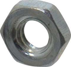 Value Collection - #3-56 UN Steel Right Hand Machine Screw Hex Nut - 3/16" Across Flats, 0.066" High, Zinc-Plated Finish, 2B Class of Fit - A1 Tooling