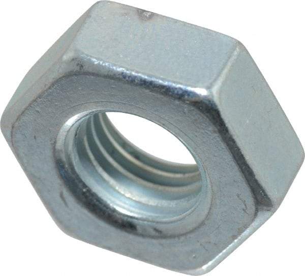 Value Collection - 5/16-24 UN Steel Right Hand Machine Screw Hex Nut - 9/16" Across Flats, 0.225" High, Zinc-Plated Finish, 2B Class of Fit - A1 Tooling