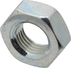 Value Collection - 3/8-24 UN Steel Right Hand Machine Screw Hex Nut - 5/8" Across Flats, 0.257" High, Zinc-Plated Finish, 2B Class of Fit - A1 Tooling