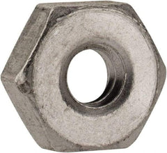 Value Collection - #6-32 UNC Aluminum Right Hand Machine Screw Hex Nut - 5/16" Across Flats, 7/64" High, Uncoated - A1 Tooling