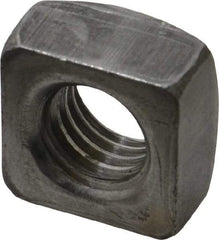 Value Collection - 5/8-11 Steel Square Nut - Uncoated, 1" Square Width x 35/64" Overall Height - A1 Tooling