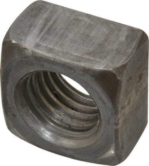 Value Collection - 3/4-10 Steel Square Nut - Uncoated, 1-1/8" Square Width x 21/32" Overall Height - A1 Tooling