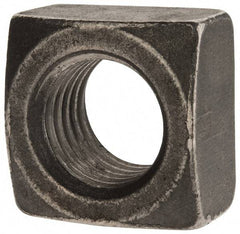 Value Collection - 1-8 Steel Square Nut - Uncoated, 1-1/2" Square Width x 7/8" Overall Height - A1 Tooling