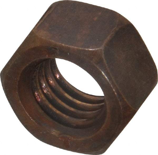 Value Collection - 1/2-13 UNC Silicon Bronze Right Hand Hex Nut - 3/4" Across Flats, 7/16" High, Uncoated - A1 Tooling