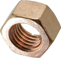 Value Collection - 5/8-11 UNC Silicon Bronze Right Hand Hex Nut - 15/16" Across Flats, 35/64" High, Uncoated - A1 Tooling