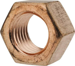 Value Collection - 1-8 UN Silicon Bronze Right Hand Hex Nut - 1-1/2" Across Flats, 55/64" High, Uncoated - A1 Tooling