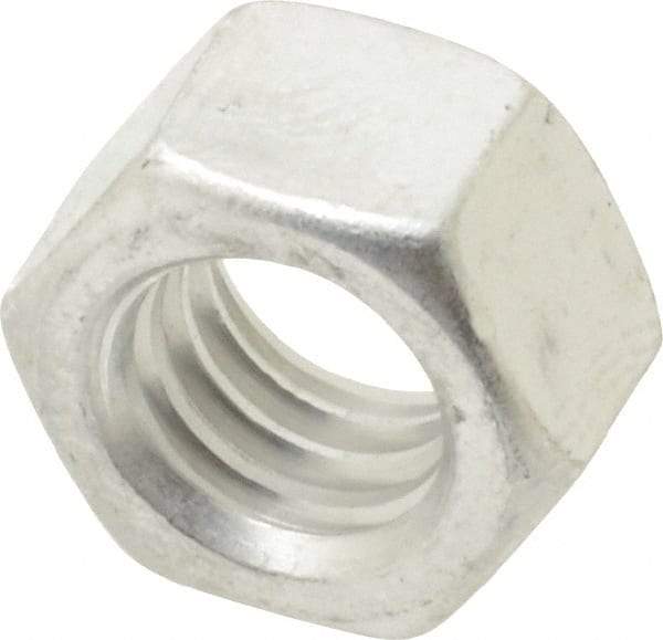 Value Collection - 3/8-16 UN Aluminum Right Hand Hex Nut - 9/16" Across Flats, 21/64" High, Uncoated - A1 Tooling