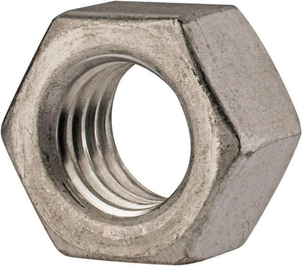 Value Collection - 1/2-13 UN Aluminum Right Hand Hex Nut - 3/4" Across Flats, 7/16" High, Uncoated - A1 Tooling