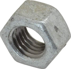 Value Collection - 5/8-11 UNC Steel Right Hand Hex Nut - 15/16" Across Flats, 35/64" High, Hot Dipped Galvanized Finish - A1 Tooling