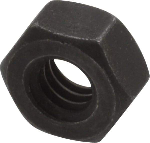 Value Collection - 1/4-20 UNC Steel Right Hand Hex Nut - 7/16" Across Flats, 7/32" High, Black Oxide Finish - A1 Tooling