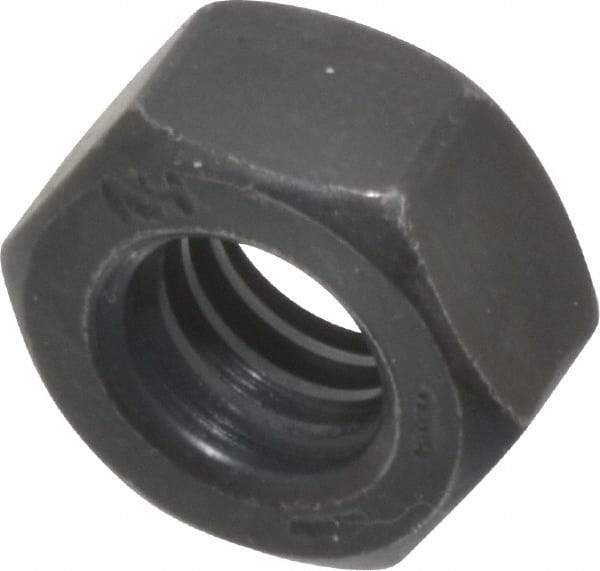 Value Collection - 5/16-18 UNC Steel Right Hand Hex Nut - 1/2" Across Flats, 17/64" High, Black Oxide Finish - A1 Tooling