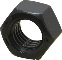 Value Collection - 1/2-13 UNC Steel Right Hand Hex Nut - 3/4" Across Flats, 7/16" High, Black Oxide Finish - A1 Tooling