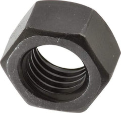 Value Collection - 3/4-10 UNC Steel Right Hand Hex Nut - 1-1/8" Across Flats, 41/64" High, Black Oxide Finish - A1 Tooling