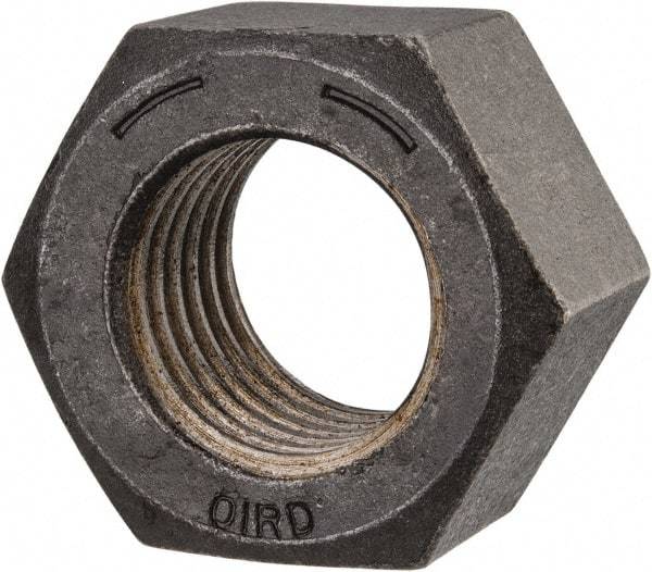 Value Collection - 1-3/8 - 6 UNC Steel Right Hand Hex Nut - 2-1/16" Across Flats, 1-11/64" High, Uncoated - A1 Tooling