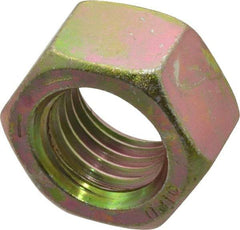 Value Collection - 7/8-9 UNC Steel Right Hand Hex Nut - 1-5/16" Across Flats, 3/4" High, Zinc Yellow Dichromate Finish - A1 Tooling