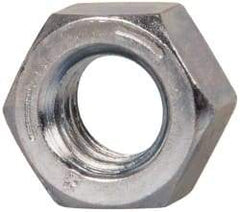 Value Collection - 5/16-18 UNC Steel Right Hand Hex Nut - 1/2" Across Flats, 17/64" High, Zinc-Plated Finish - A1 Tooling