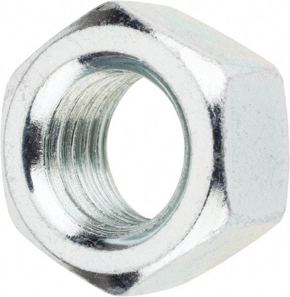 Value Collection - 5/8-11 UNC Steel Right Hand Hex Nut - 15/16" Across Flats, 35/64" High, Zinc-Plated Finish - A1 Tooling