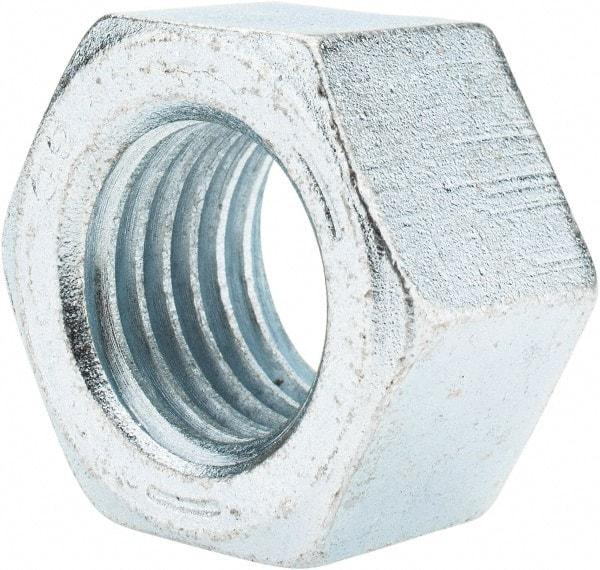 Value Collection - 1-1/4 - 7 UNC Steel Right Hand Hex Nut - 1-7/8" Across Flats, 1-1/16" High, Zinc-Plated Finish - A1 Tooling