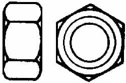 Value Collection - 1-7/8 - 5 UN Steel Right Hand Hex Nut - 2-13/16" Across Flats, 1-39/64" High, Uncoated - A1 Tooling