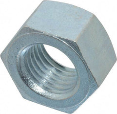 Value Collection - 1-1/4 - 7 UNC Steel Right Hand Hex Nut - 1-7/8" Across Flats, 1-1/16" High, Zinc-Plated Finish - A1 Tooling