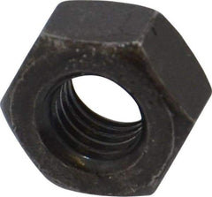 Value Collection - 1/4-28 UNF Steel Right Hand Hex Nut - 7/16" Across Flats, 7/32" High, Black Oxide Finish - A1 Tooling