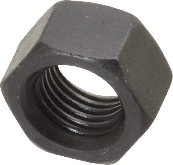 Value Collection - 3/8-24 UNF Steel Right Hand Hex Nut - 9/16" Across Flats, 21/64" High, Black Oxide Finish - A1 Tooling