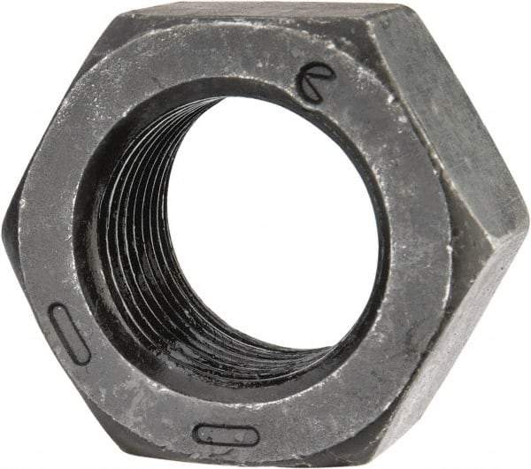 Value Collection - 3/4-16 UNF Steel Right Hand Hex Nut - 1-1/8" Across Flats, 41/64" High, Black Oxide Finish - A1 Tooling