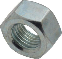 Value Collection - 7/16-20 UNF Steel Right Hand Hex Nut - 11/16" Across Flats, 3/8" High, Zinc-Plated Finish - A1 Tooling