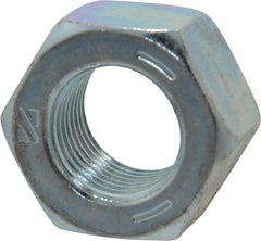 Value Collection - 9/16-18 UNF Steel Right Hand Hex Nut - 7/8" Across Flats, 31/64" High, Zinc-Plated Finish - A1 Tooling