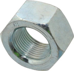 Value Collection - 1-14 UNS Steel Right Hand Hex Nut - 1-1/2" Across Flats, 55/64" High, Zinc-Plated Finish - A1 Tooling