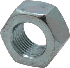 Value Collection - 9/16-18 UN Steel Right Hand Hex Nut - 7/8" Across Flats, 31/64" High, Zinc-Plated Finish - A1 Tooling