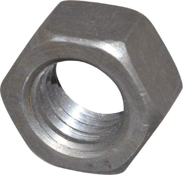 Value Collection - 1/2-13 UNC Steel Right Hand Hex Nut - 3/4" Across Flats, 7/16" High, Uncoated - A1 Tooling