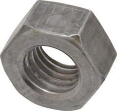 Value Collection - 9/16-12 UN Steel Right Hand Hex Nut - 7/8" Across Flats, 31/64" High, Uncoated - A1 Tooling